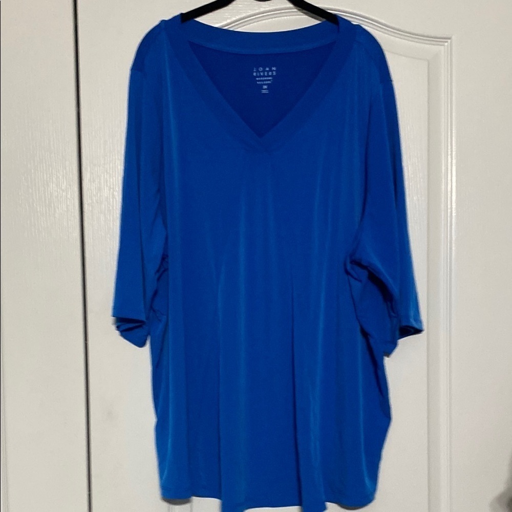 Joan Rivers Blue Women's Top Size 3X
